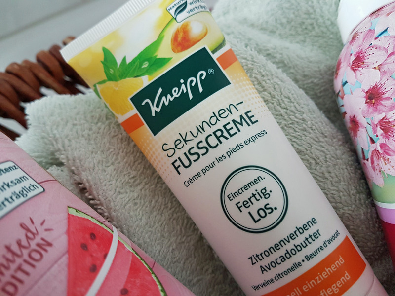 Kneipp Frühjahrsneuheiten 2018 Frühlingsneuheiten Sekunden Fußcreme