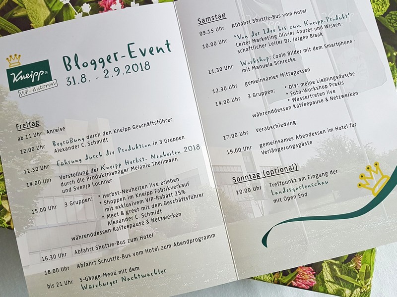 Kneipp Bloggerevent 2018 Ochsenfurt