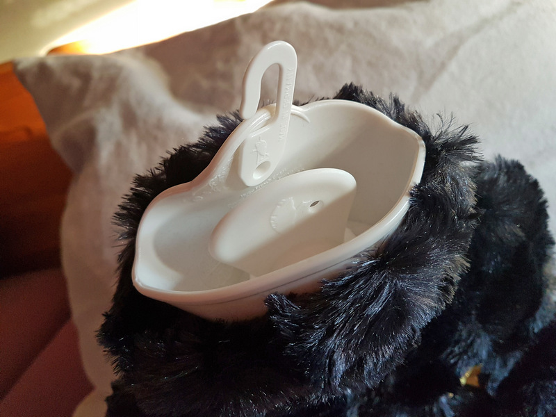 Hugo Frosch Wärmflasche Klassik Bezug Tierfelloptik nachtblau Sterne
