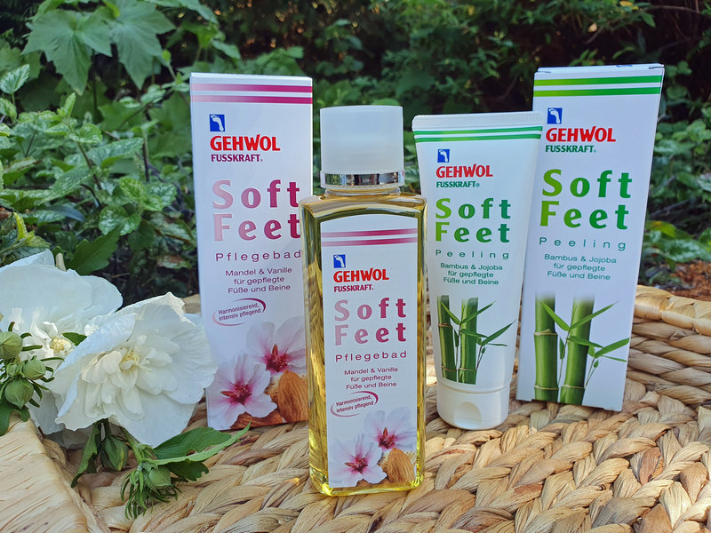 Gehwol Soft Feet Pflegebad und Peeling