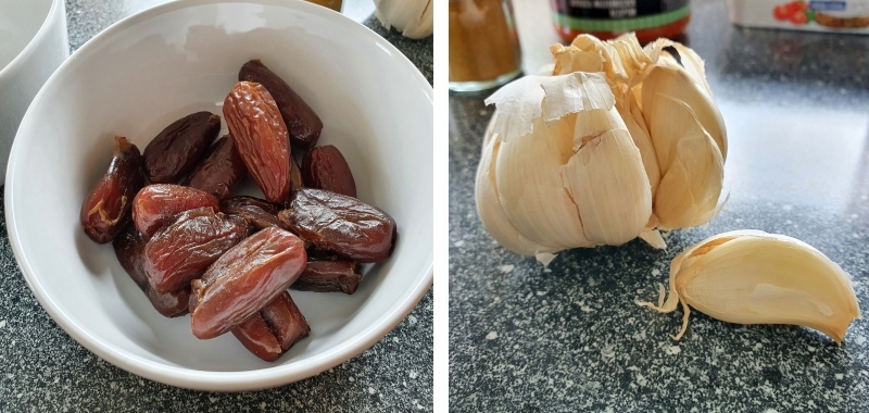 fruchtig pikanter Dattel Frischkäse Dip