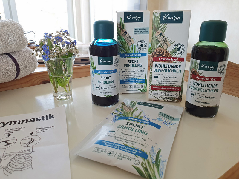 Kneipp Frühjahrsneuheiten Gesundheitsbad Wohltuende Beweglichkeit und Sport Erholung