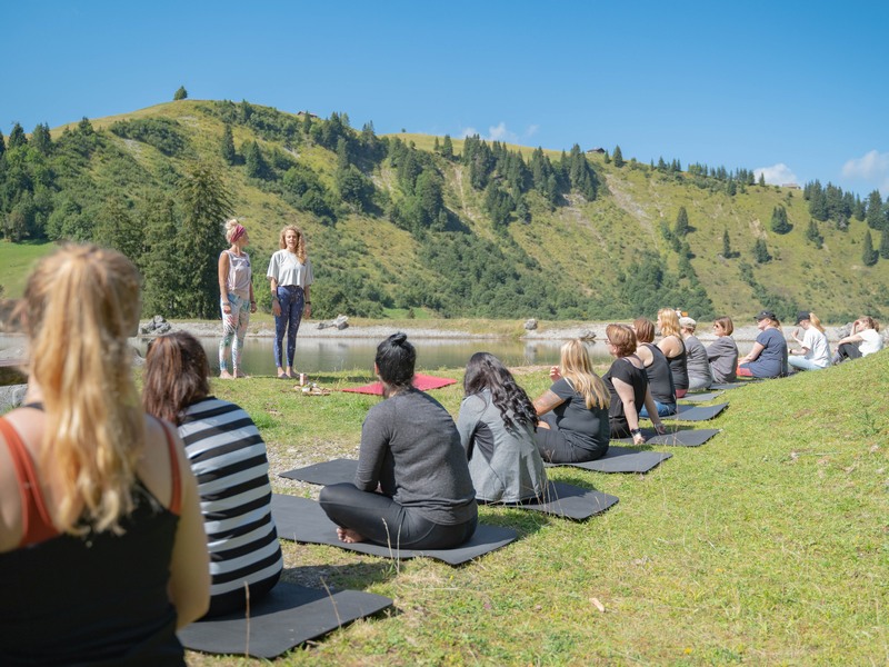 Kneipp Bloggerevent Lofer Österreich Almwelt Almsee Yoga