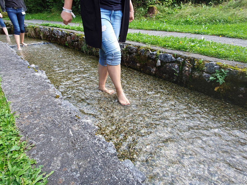 Kneipp Bloggerevent Lofer Österreich Wassertreten