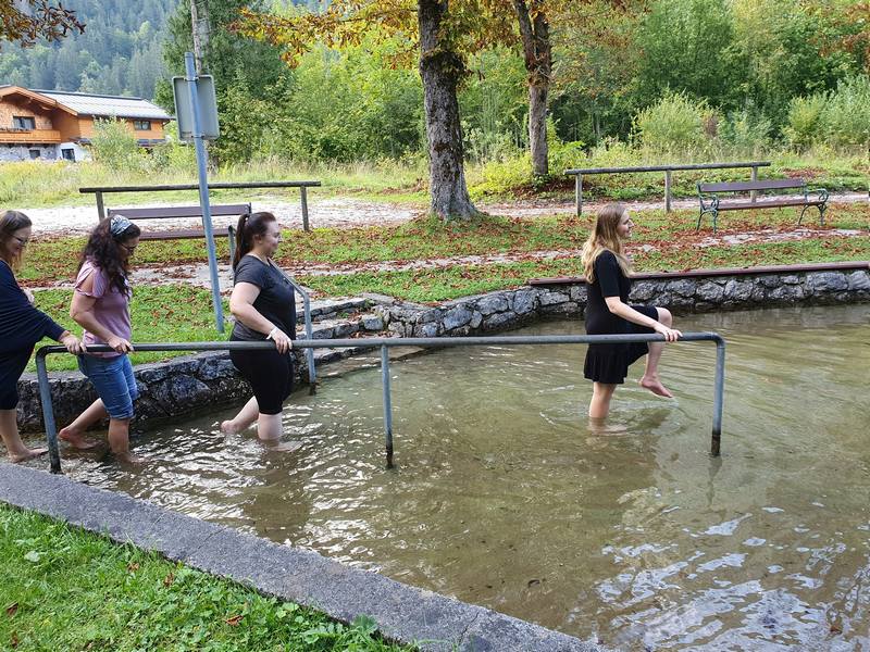 Kneipp Bloggerevent Lofer Österreich Wassertreten
