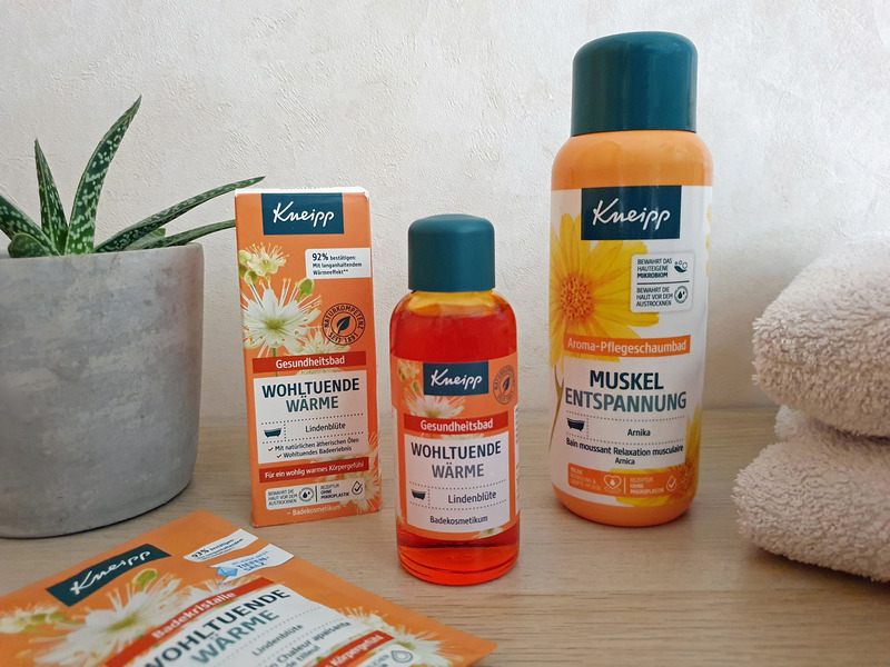 Kneipp Neuheiten Herbst und Winter Aroma Pflegeschaumbad Muskelentspannung und Gesundheitsbad Wohltuende Wärme