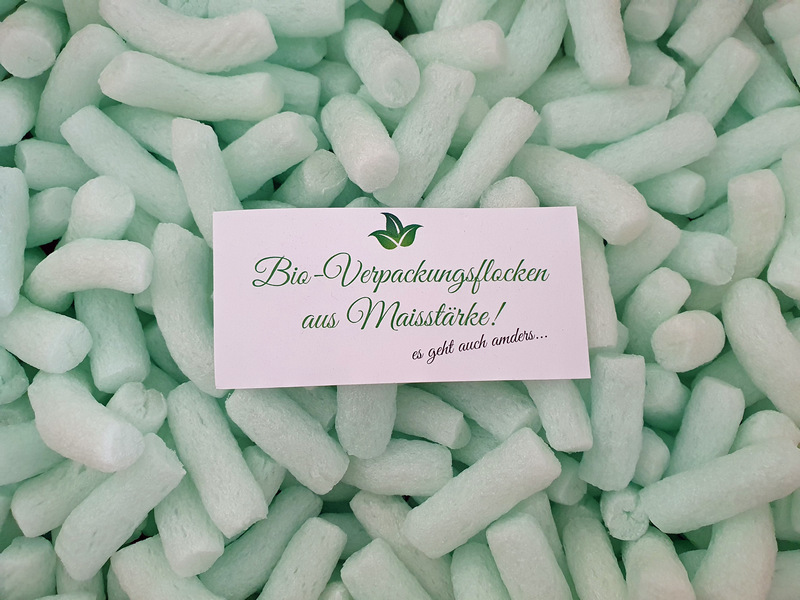 Bio Verpackungsflocken aus Maisstärke, Rund um die Biene Online Shop