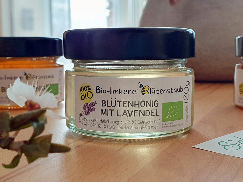 Bio Imkerei Blütenstaub, Blütenhonig mit Lavendel