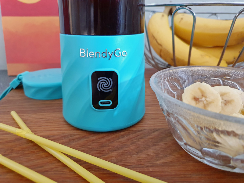 BlendyGo 3 tragbarer Mixer Kaffee Banane Smoothie