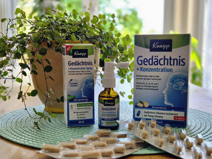 Kneipp Gedächtnis + Konzentration Spray und Kapseln