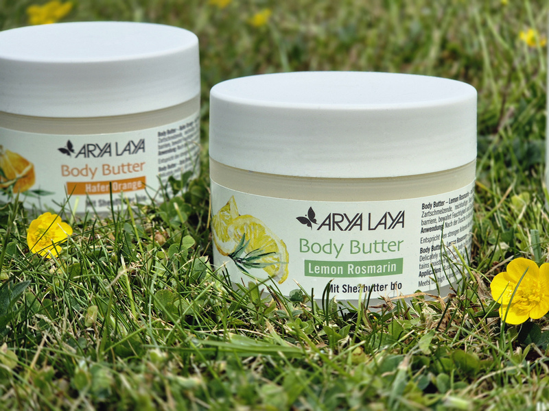Arya Laya Body Butter Lemon Rosmarin und Hafer Orange