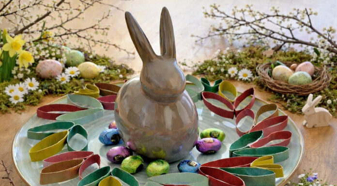 Frühling Ostern Bastelprojekt Toilettenpapierrolle