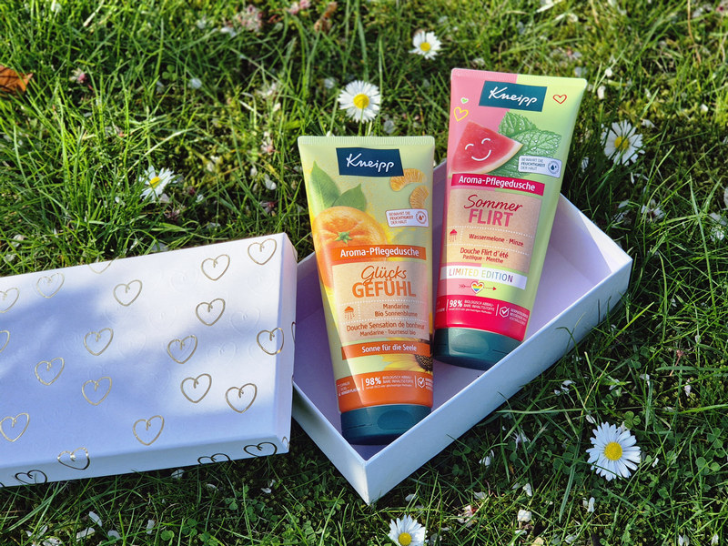 Kneipp Frühjahrsneuheiten 2026, Aroma-Pflegedusche Sommerflirt und Glücksgefühl