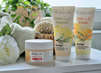 Kurz mal dem Alltag entfliehen ~ mit ARYA LAYA auf Wellnessreise im eigenen Badezimmer Arya Laya Duschgel Lemon küsst Rosmarin, Duschgel Hafer liebt Orange und Body Butter Karotte